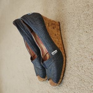 💥Toms denim wedge shoes 2